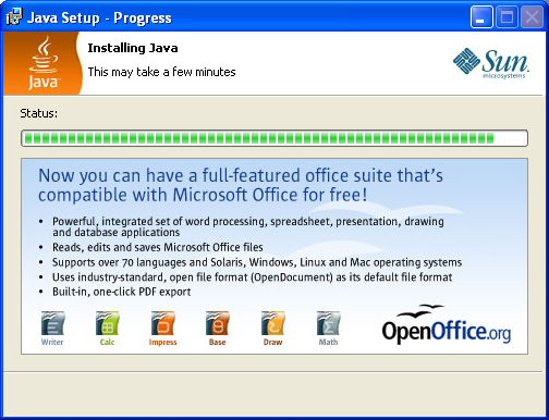 A telepítés zajlik, várjon a következõ ablak megjelenéséig.